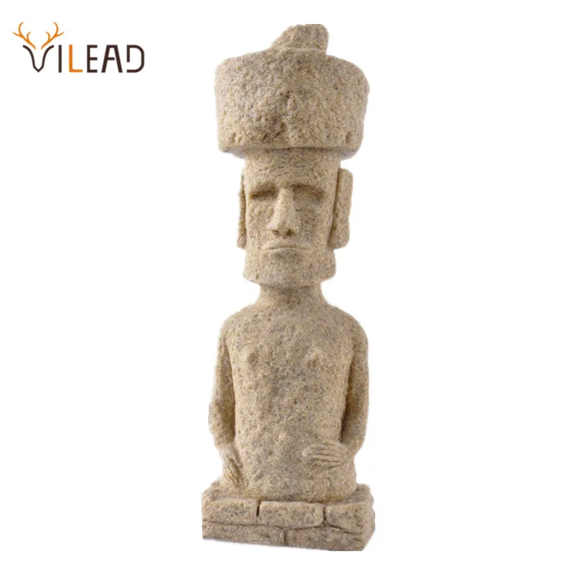 VILEAD 11 ''песчаный Пасхальный остров Moai Pukao Статуэтка пасхальные статуэтки