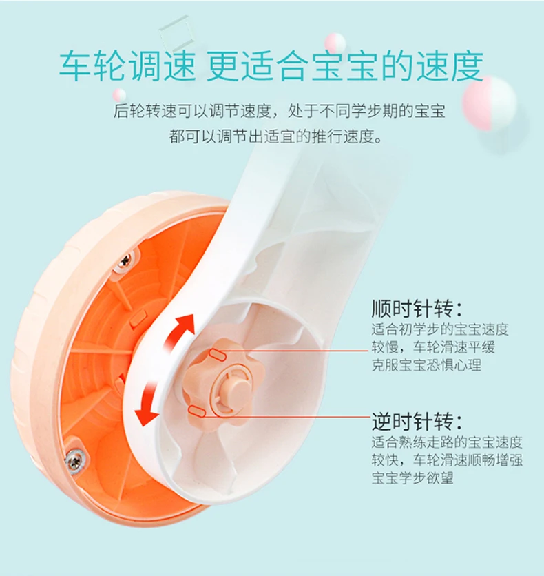 Infant Multi-functional Baby Walker Anti-Flip Anti-O Type Leg Music Cart Baby Walker Baby Learn Walk Toy