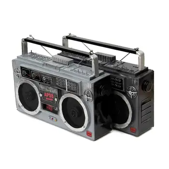 

38x9x29cm Large Tinplate Radio Model Home Decor Retro Ornaments Radio Coffee Shop Decoration Craft Gift Antique Style