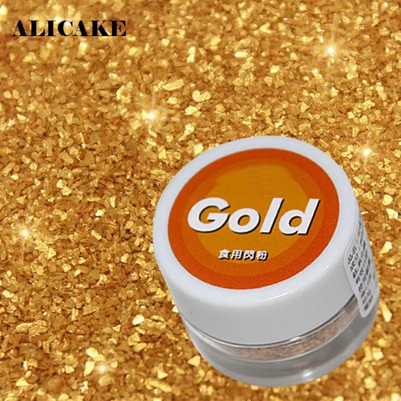 5g Gold Glitter Lollipop Cake Fondant Chocolate Decoration Sprinkles Candy Cookies Baking Decor |