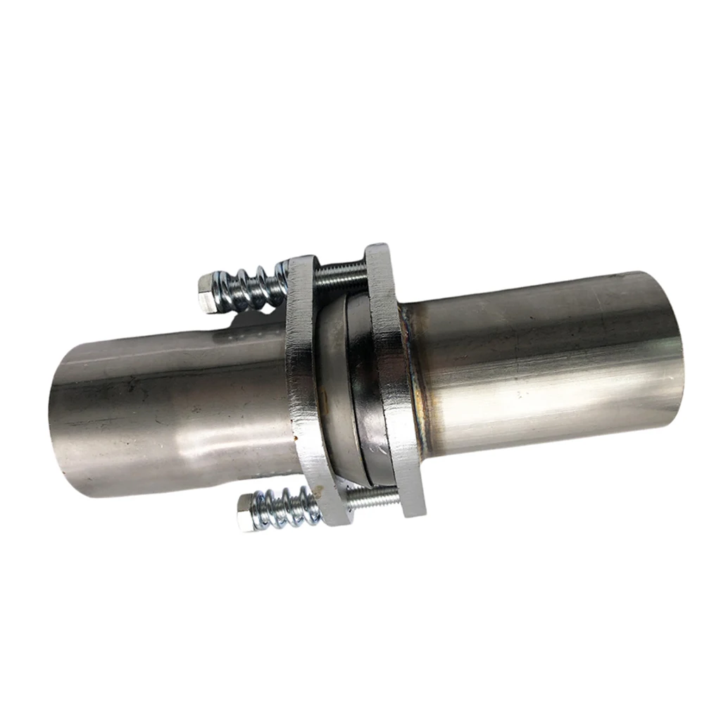 2.5" OD ID StainlessSteel Exhaust Spherical Joint Spring Bolt Flange 2 Bolts
