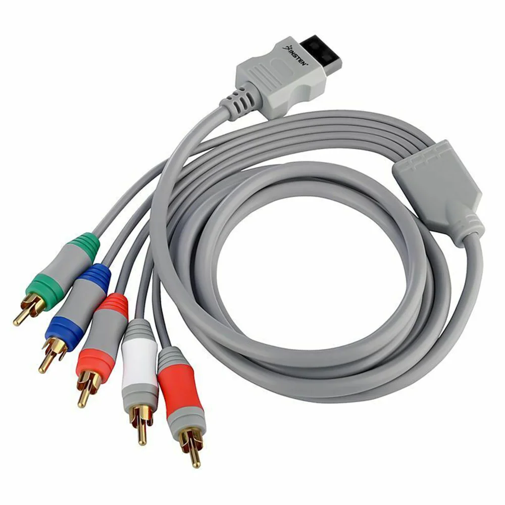 Прочный 1 8 м HD цветной разный компонент кабель AV для HDTV/EDTV Nintendo Wii & U компонентный