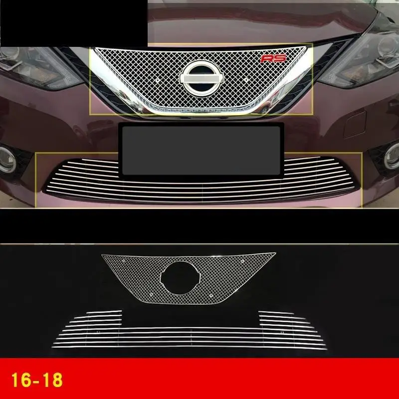 MODEL K Автостайлинг, украшения, автомолдинги, аксессуары, защита, автомобильные аксессуары, гоночные грили 16 для Nissan Sylphy - Цвет: MODEL K