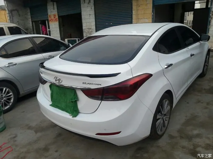 Спойлер для Hyundai Elantra 2012 2017 спортивный спойлер из АБС пластика заднего крыла