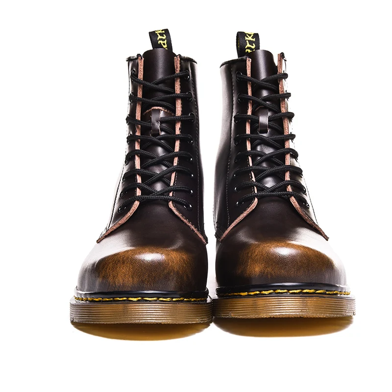 Кожаная мужская обувь; водонепроницаемые уличные мужские рабочие туфли оксфорды повседневные Ботинки martin zapatos hombre; большие размеры 39-47