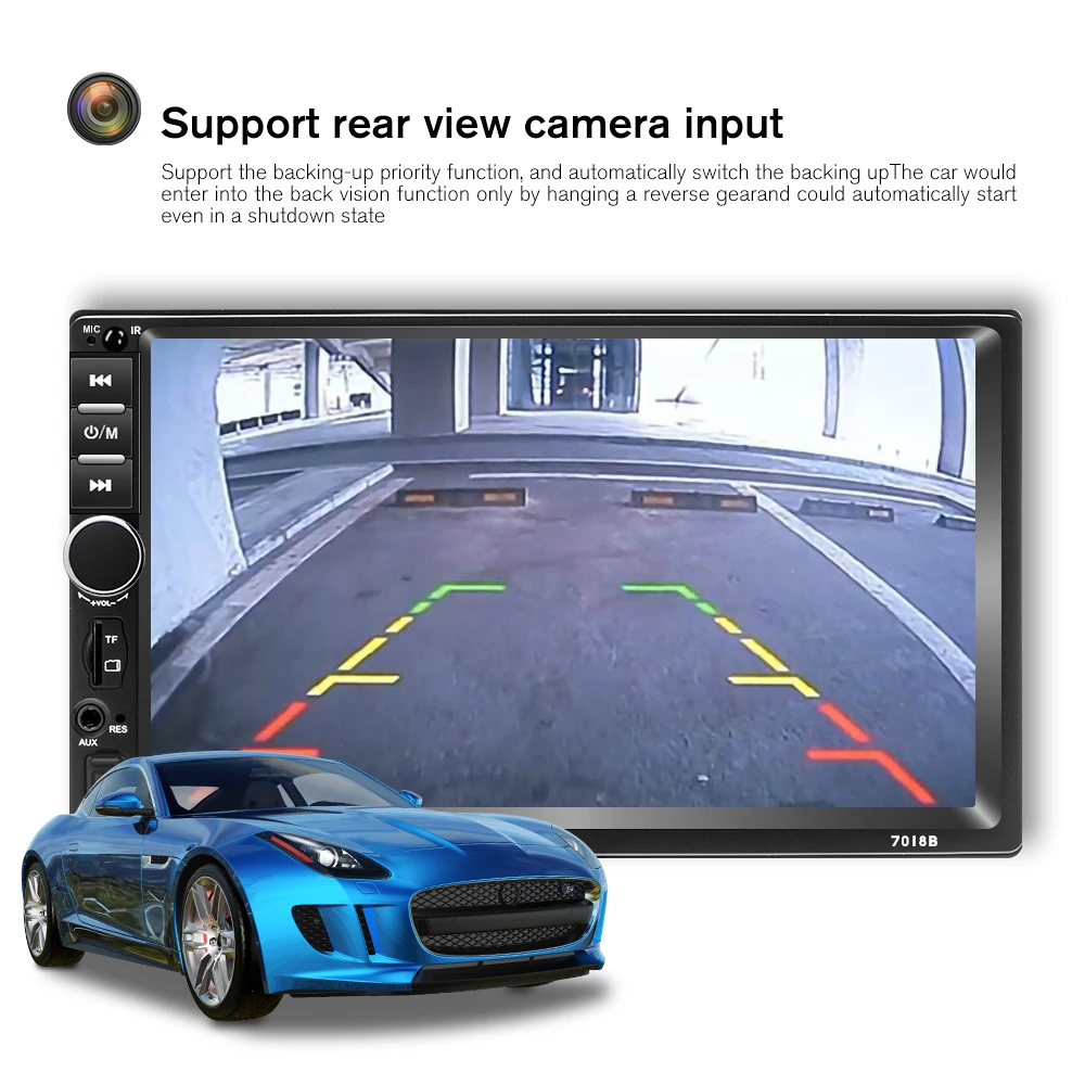  Podofo Android 8.1 2din Auto radio GPS Wifi Spiegel 2 Din Auto Multimedia Player Für Volkswagen Nis