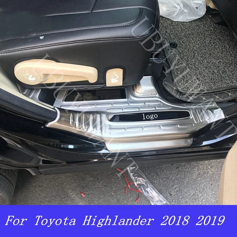 Нержавеющая сталь Добро пожаловать педаль порога Накладка для Toyota Highlander автомобильные аксессуары