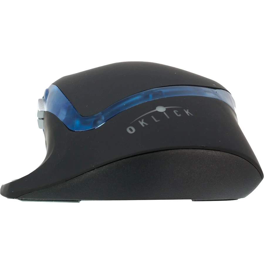 Мышь Oklick 715G черный оптическая(1600dpi) USB игровая(6but