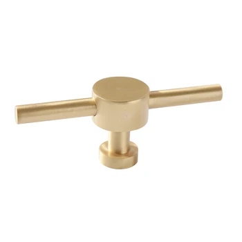 

Unique Brass T Knob Cabinet Knob Pull Handle Dresser Knobs Drawer Pulls Handles Backplate Kitchen Furniture