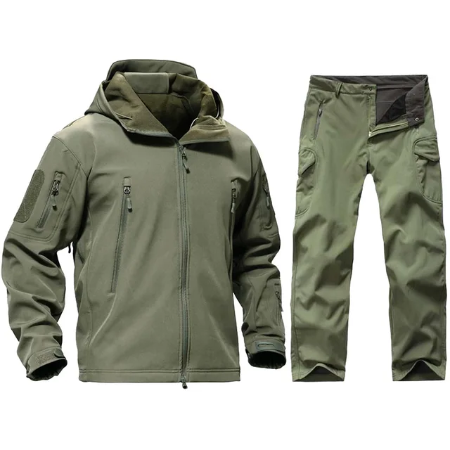 US $27.57 Tactical Softshell TAD Jacket Men Outdoor Camouflage Hunting Clothes Suits Military Uniform Hiking 