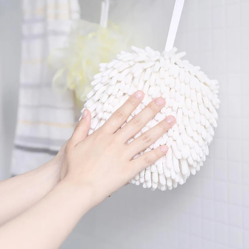 Kitchen Rags Strong Decontamination Dish Hot Sale White Chenille Scouring Pad Efficient Scouring Pad Dish Cloth Cleaning Wipers