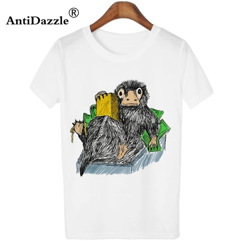 sqd13 Antidazzle новейшие Дэдпул модные Фантастические звери и где их найти ниффлер женская футболка Мультяшные забавные Молодежные футболки - Цвет: sqd13