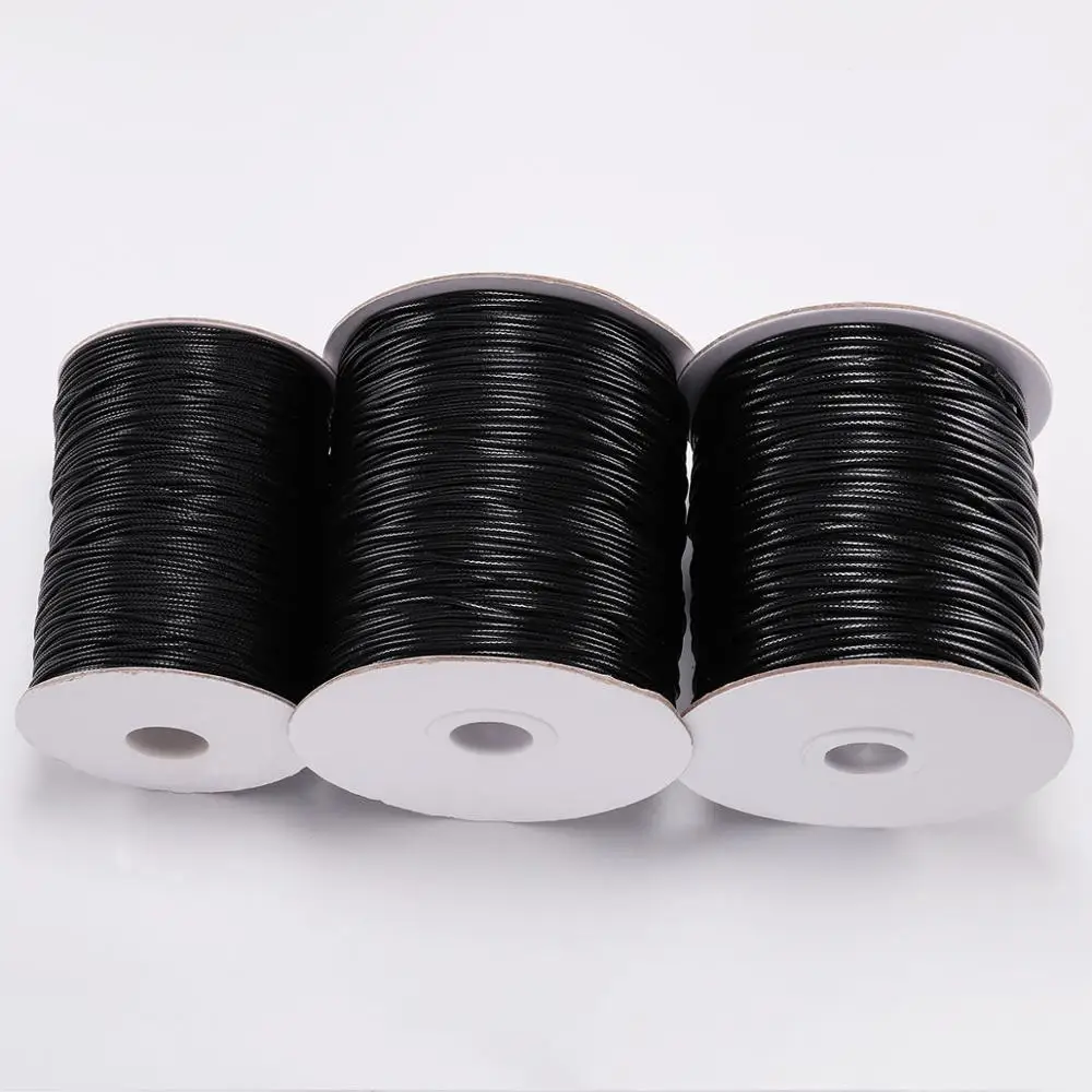 Black Waxed Cotton Cord