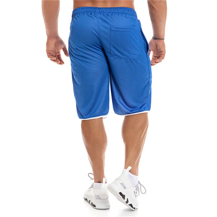 New Fashion Men Sporting Beaching Trousers Bodybuilding Sweatpants Fitness Short Jogger Casual Gyms Mens polyester Shorts