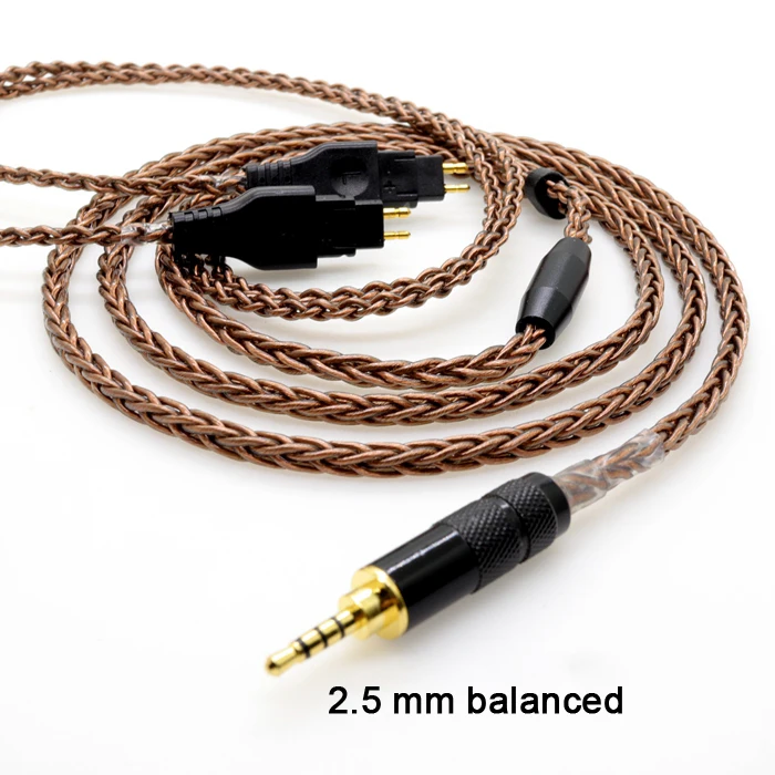 Audiocrast 8cores Pure Copper Headphone Replacement Audio Cable for HD600 HD650 HD525 HD545 HD565 HD580