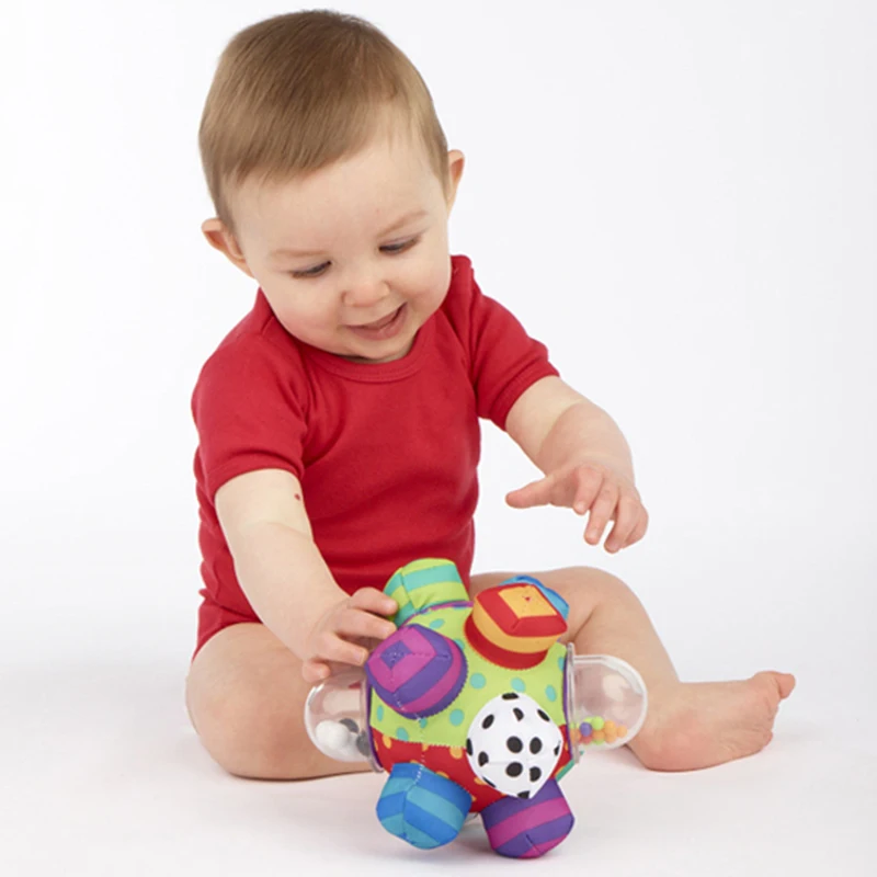 Baby Toys Fun Little Loud Bell Baby Ball Rattles Toy Develop Baby Intelligence Grasping Toy HandBell Rattle Toys For Baby/Infant