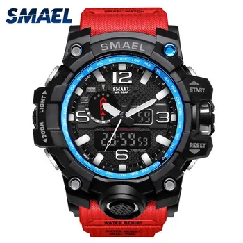 

Top Brand Men Sports Watch Dual Display Analog Digital LED Electronic Quartz WristWatch Military Waterproof watch Zegarek Damski