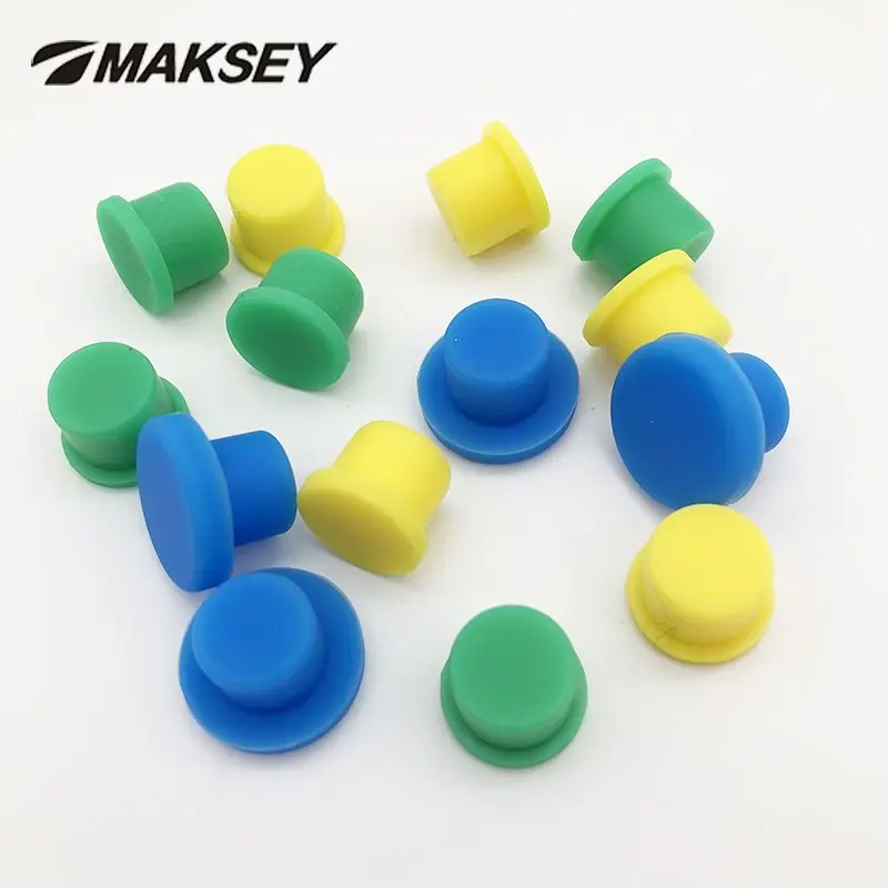 

MAKSEY Silicone rubber T type Plugs Male type Stoppers Mushroom hole pung 13mm 13.5mm 14.1mm Test Pipe bottle cap Tube end cover