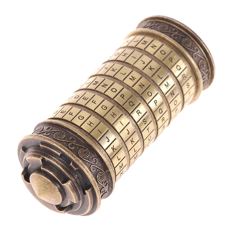 I LOVE U Da Vinci Educational toys Metal Cryptex locks gift ideas Da Vinci Code Lock To Marry Lover Escape Chamber Props
