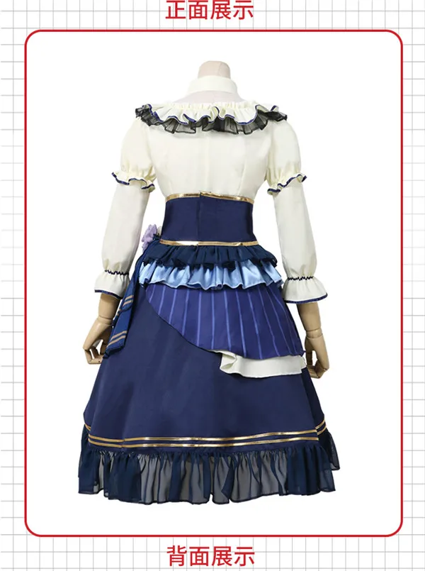 BanG Dream! девушка группа Roselia Shirokane Ринко платье Высокое качество Косплей Женская одежда
