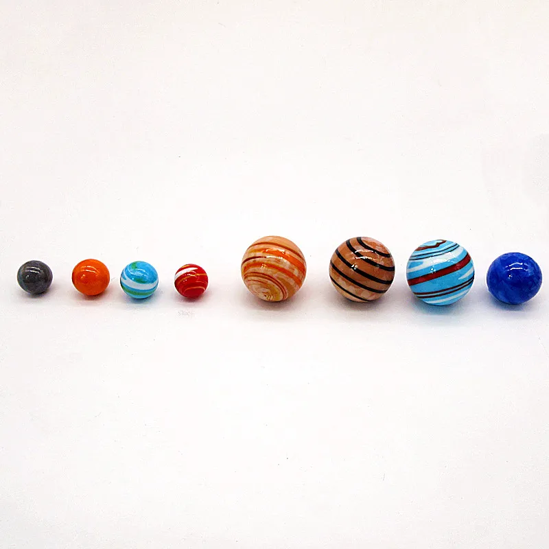 

Custom handmade glass Marbles balls ornaments Solar System Planet Star design Home Desktop decor Creative Toys Gift for children