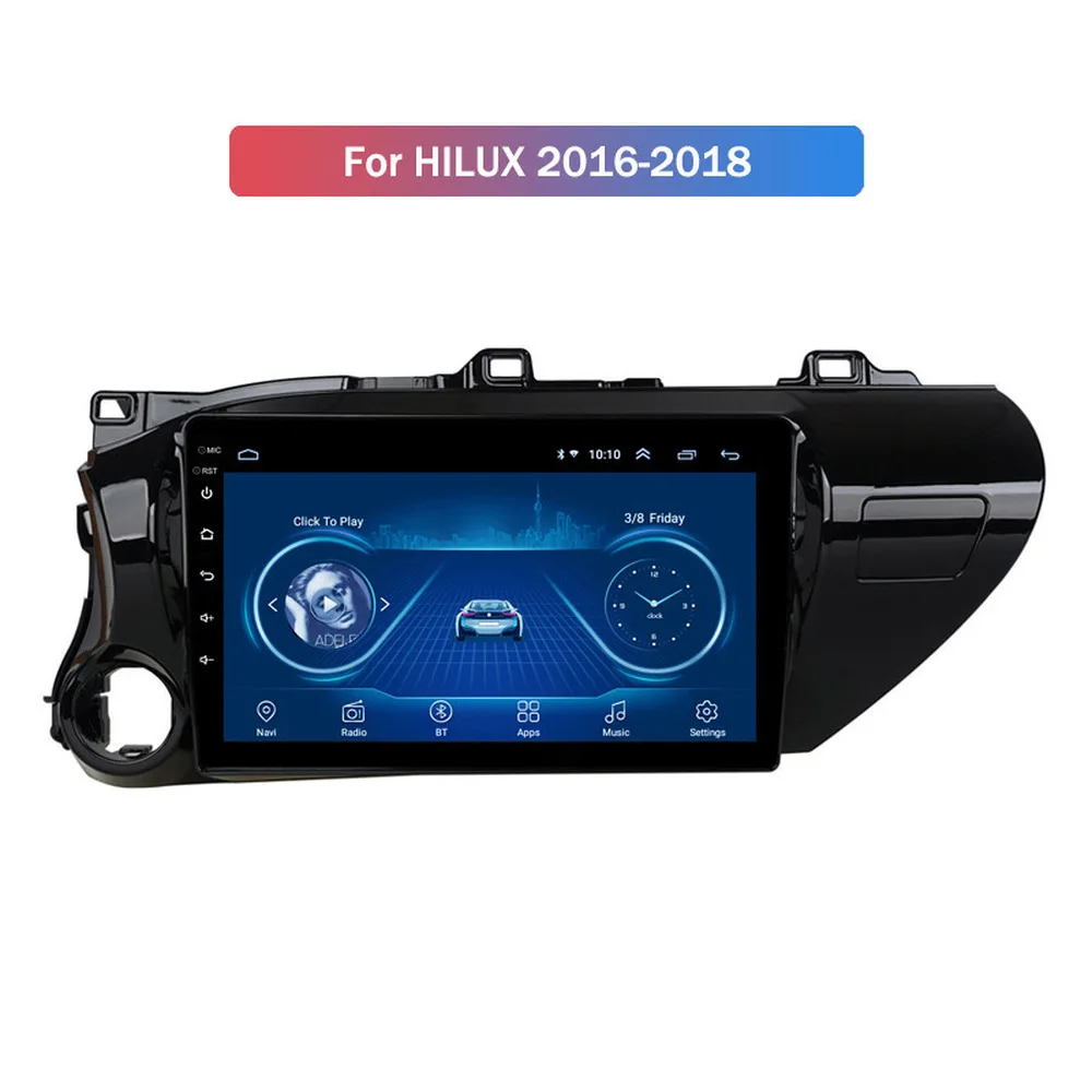 

10.1 inch Android 9.0 car multimedia player GPS navigation reversing image stereo auto radio for 2016-2018 Toyota Hilux