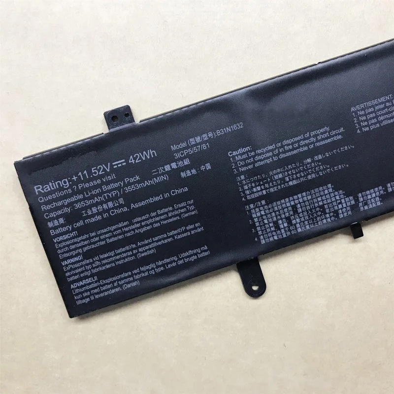 SupStone подлинный B31N1632 0B200 02540000 02540300 Аккумулятор для ноутбука Asus Vivobook 14 X405UQ X405UA X405UR