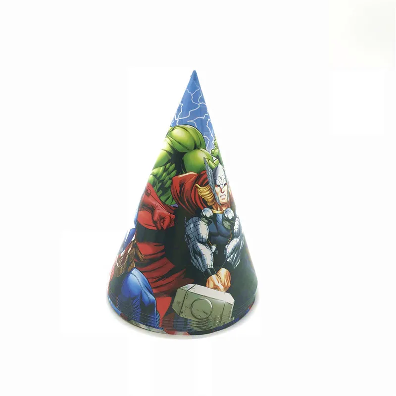 Мстители Мультяшные игрушки для дня рождения украшения события поставки скатерть и флаги Рождественская чашка тарелка салфетка одноразовые наборы посуды