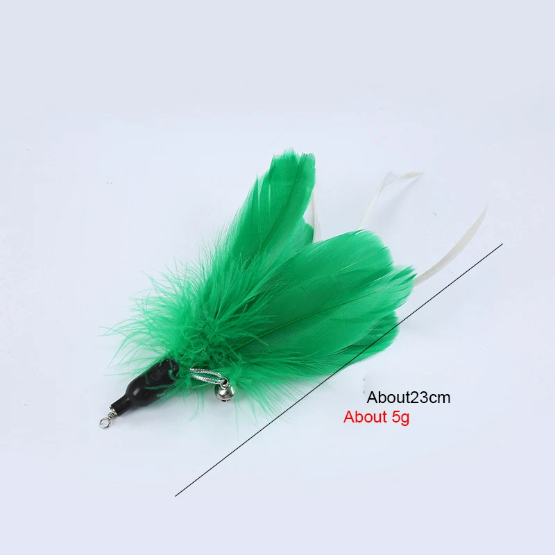 Cat Toy Feather Replacement Head Bells Feather Freely Change Combinations Multi-type For Cat Stick Telescopic Rod DIY Tools 