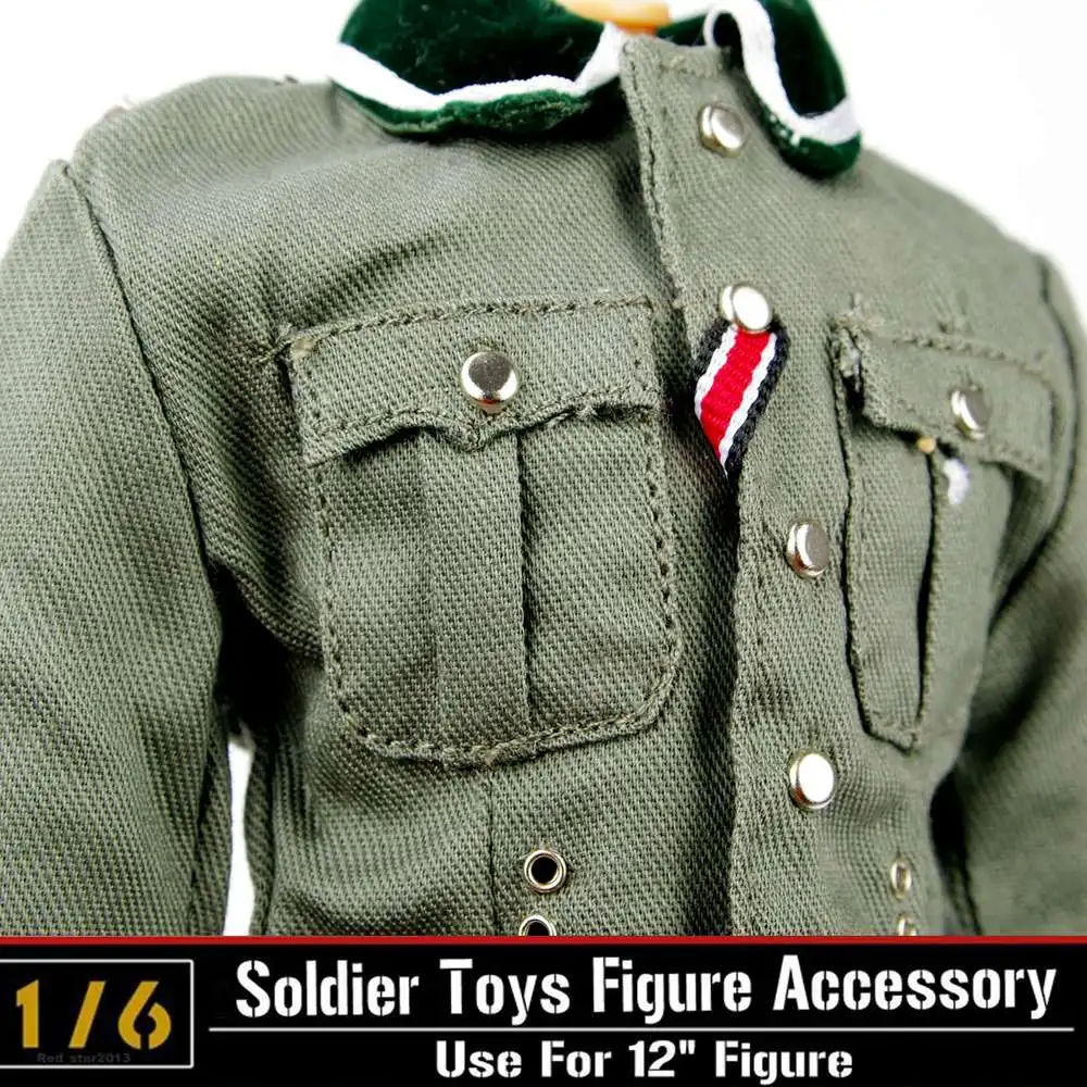 WWII German Army Radio Soldier Sergeant Clothing Suit DID 80095 Model F 12'' Action Figure Clothes Accessories