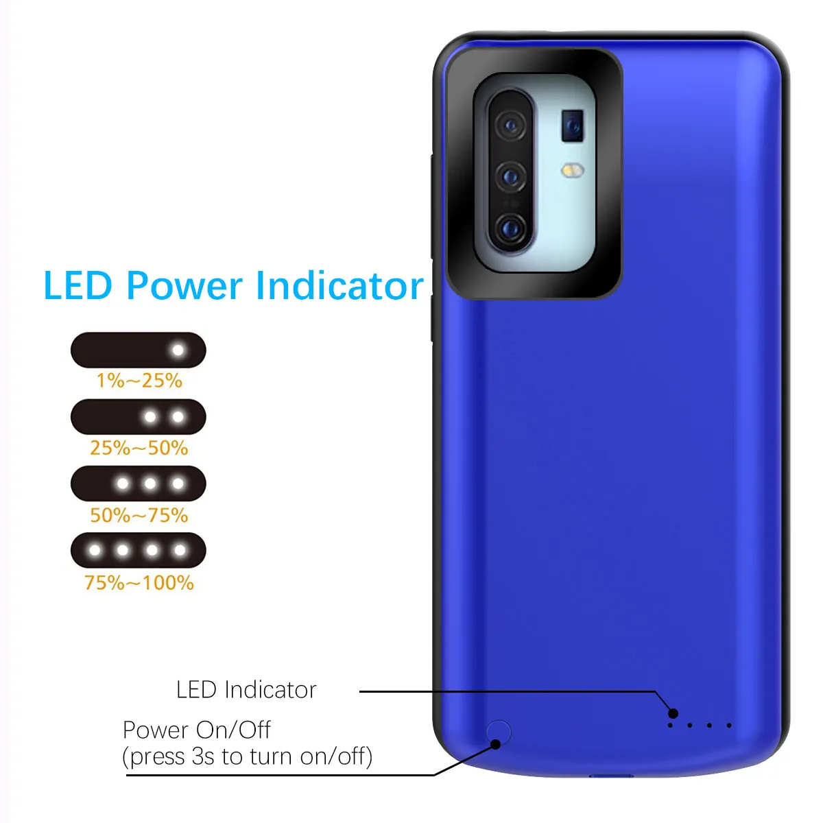 

For Vivo X30 Pro X30 6500mAh Battery Charger Case Extended Battery Backup Power Protective Cover Back Case Bag Coque Fundas