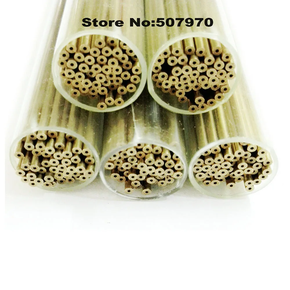 Ziyang Drilling Brass Electrode Tube OD1.5*400mm Single Hole ID0.5mm for EDM Die Drilling Machine