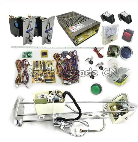Yellow board Аркадная игрушка кран игровой автомат DIY kit с 71 см козловой, коготь, материнская плата, монетоприемник, кнопка, источник питания, светодиодный джойстик - Цвет: Yellow board