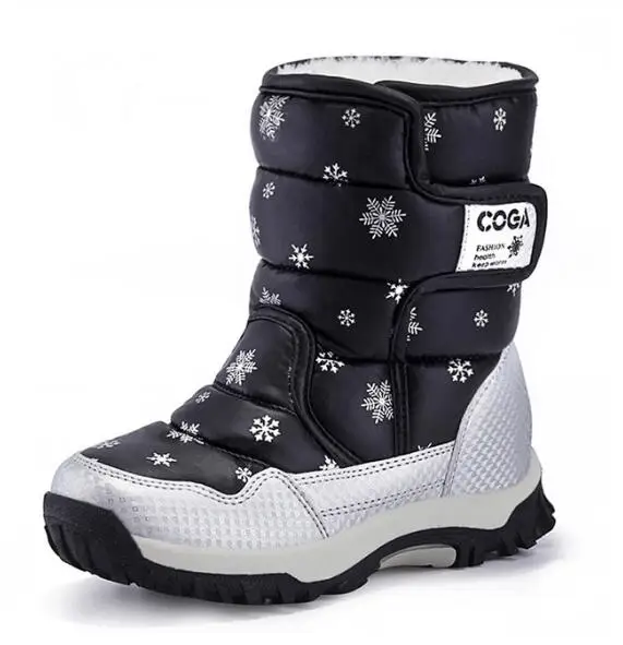 

Children Boots Boys & Girls Snow Boots Princess Hook & loop Platform Kids Winter Shoes waterproof non-slip For 3-14 Years Old