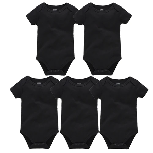 Г. Летняя однотонная хлопковая одежда для новорожденных девочек ropa de bebe с короткими рукавами, с круглым вырезом, 3, 6, 9, 12, 18, 24 м, детские комбинезоны для маленьких мальчиков - Цвет: 5HY2210