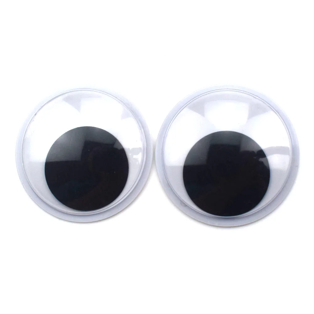 Not Self-adhesive Wiggle eyes 4mm-30mm Dolls Eye DIY Craft Googly Black Eyes  Used For