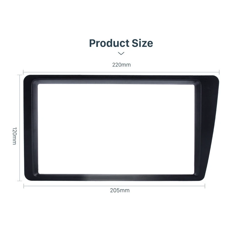 Топ двойной 2 Din Автомобильный Радио фасции для 2001-2005 Honda Civic LHD Dash Mount DVD Frame Авто Стерео адаптер