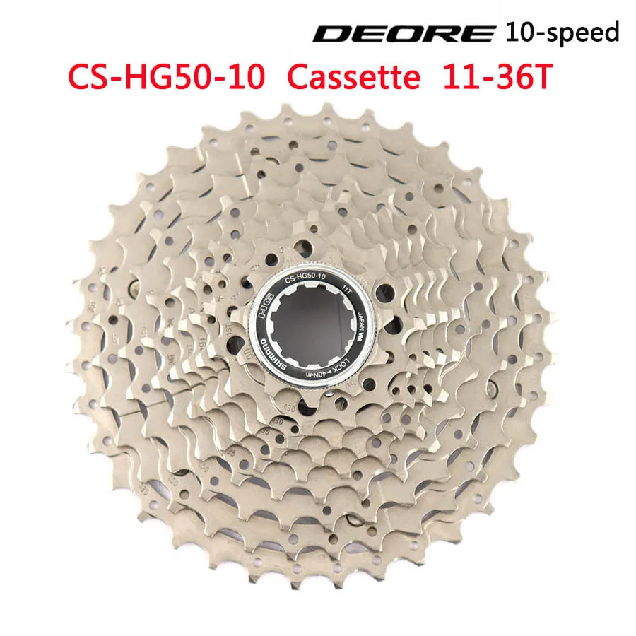 Shimano DEORE M6000 CS HG500 HG50 10 скоростей горный велосипед freewheel MTB кассета Звездочка 11-36T 11-42T кассета для велосипеда - Цвет: CS-HG50 11-36T