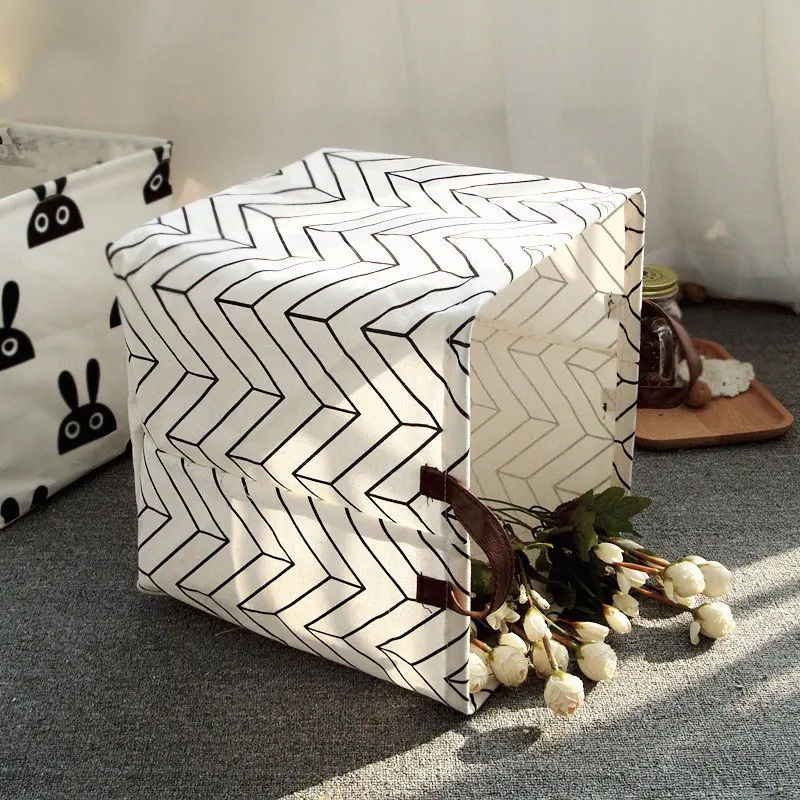

Comfortable Practical Towels Cloth Collapsible Organization Large Capacity Laundry Basket 33*33CM Home Storage Household Toys