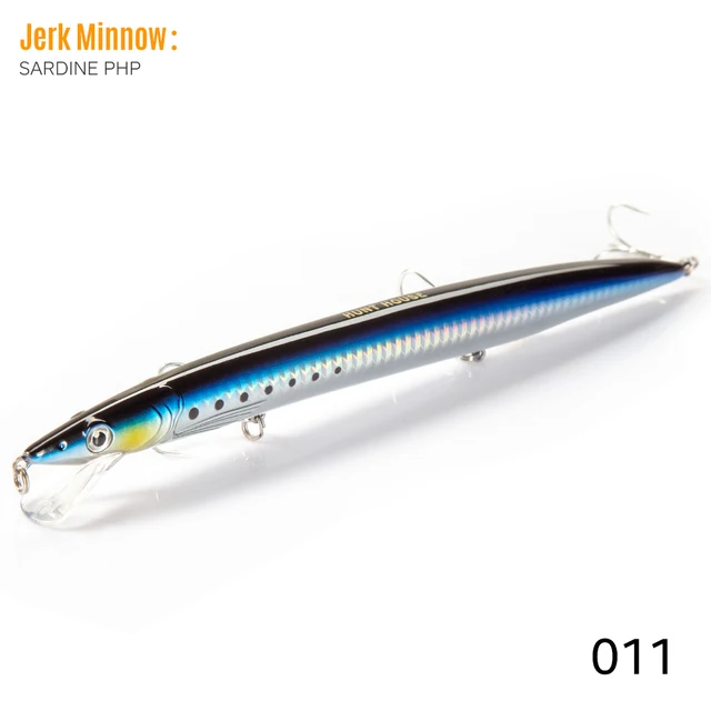 Hunthouse Minnow Fishing Lures Long Casting 143mm/14g 173mm/23g 208mm/33g Sandeel Jerkbait Seabass Bait 011