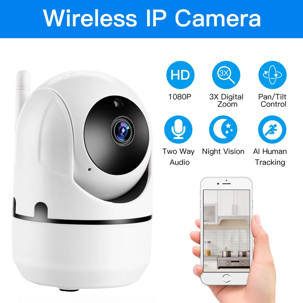 

Mini 1080P Cloud Wireless IP Camera Home Security Surveillance Wifi Camera Auto Tracking Of Human ipcam ip cam indoor ipcamara