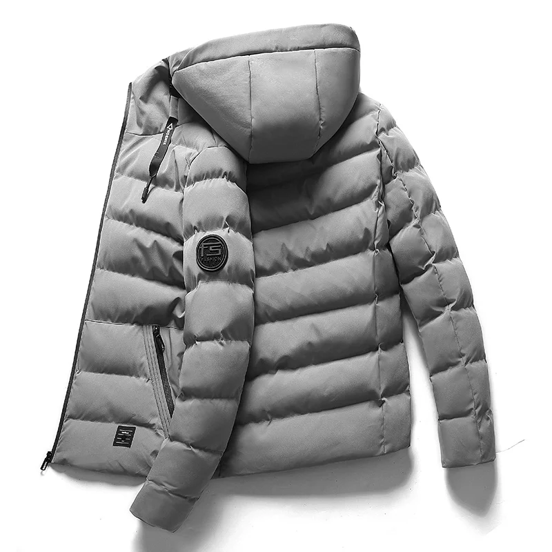 80% OFF LINGDENG 2019 Winter Coat Men's Warm Parkas Thick Fleece Cotton Coats Slim Male Jackets Hooded Coat Mens Brand Clothing