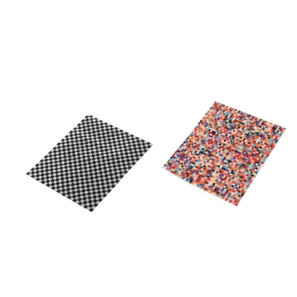 1/12 Dollhouse Wallpaper Mosaic Floor Covering with Self Adhesive