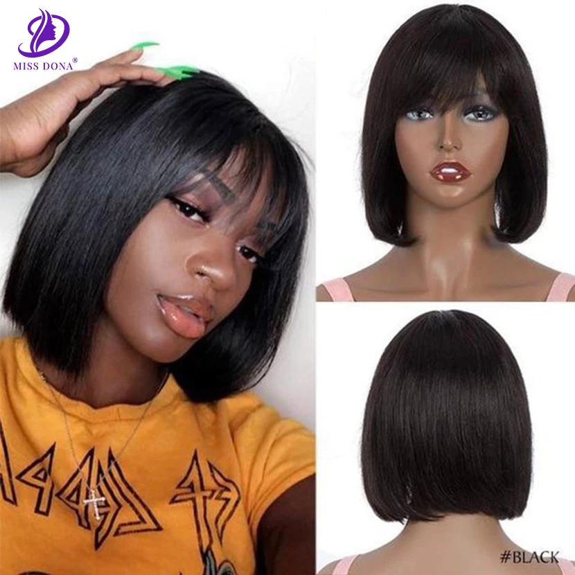 miss-dona-straight-short-bob-human-hair-wigs-with-bang-machine-made-fringe-bob-wig-human-hair-lace-wigs-for-black-woman