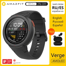 Глобальная версия Amazfit Verge Smartwatch gps ответ на звонки монитор сердечного ритма во время сна МУЗЫКА Смарт часы IP68 Водонепроницаемый 11 видов спорта