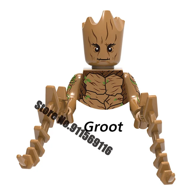 DISNEY Super Heroes Nebula Deadpools Building Blocks Gamora Groot Yondu Doctor Octopus Scream Venoms Bricks Action Figures Toys K-X941