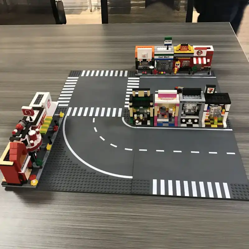 lego 7280 city straight & crossroad plates