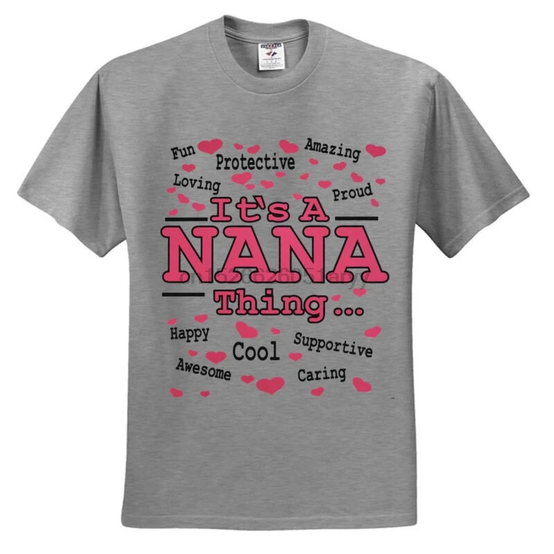 Новинка! Это вещь NANA бабушка дедушка и родители футболки для дня рождения |