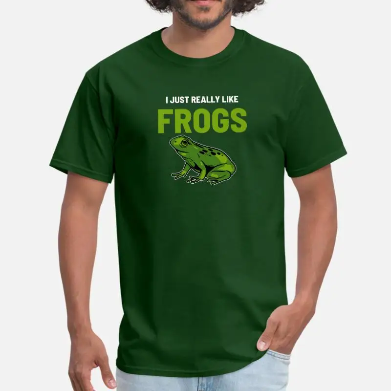 Create Frogs Animal amphibians Мужская футболка женская черная хипстерская футболка для мужчин s большой S-5xl Мужская Высококачественная - Цвет: Men-Army Green