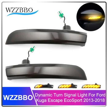 

For Ford ECOSPORT Kuga Escape 2013-2018 Dynamic Turn Signal Light LED Side Wing Rearview Mirror Indicator Blinker Repeater Light